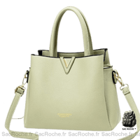 Sac main femme élégant - modèle Vert - Sac Roche ™