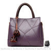 Sac Main Femme Élégant Violet / 27Cmx12Cmx24Cm À
