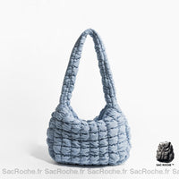 Sac Main Femme Épaule Anse Large - modèle Bleu - Sac Roche ™