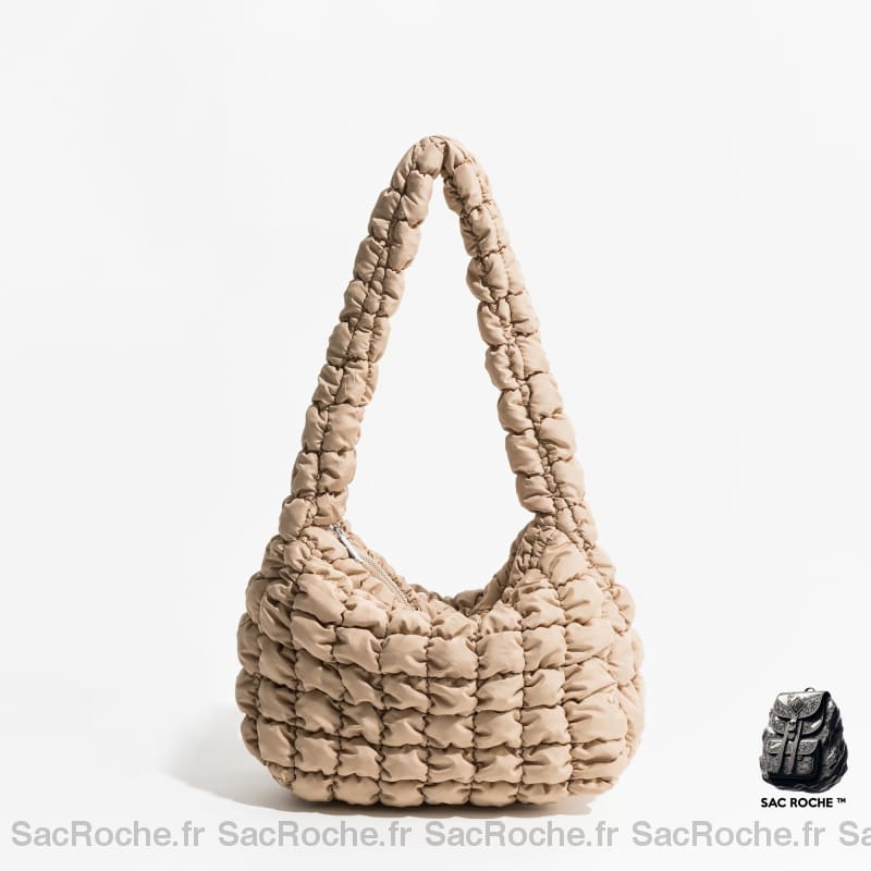 Sac Main Femme Épaule Anse Large Kaki À