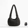 Sac Main Femme Épaule Anse Large Noir À