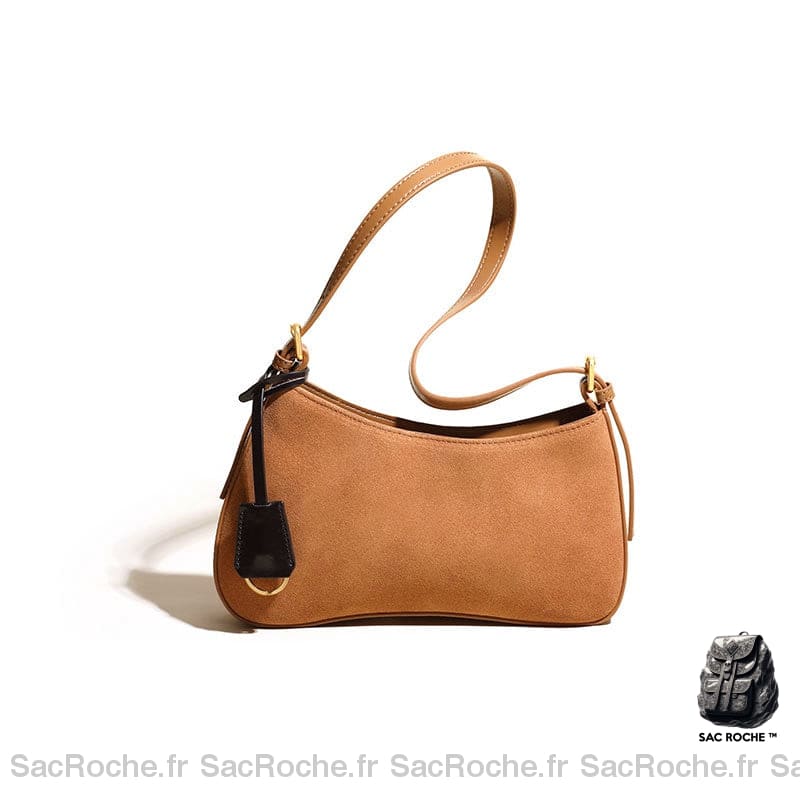 Sac Main Femme Épaule Camel À