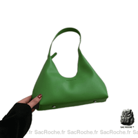 Sac Main Femme Épaule Cuir - modèle Vert / 31x11x8cm - Sac Roche ™