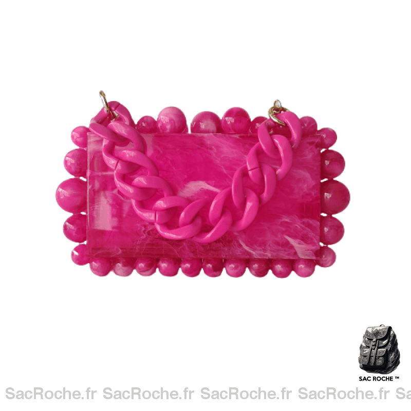 Sac Main Femme Été 2018 Rose / 23X13.5X6Cm À