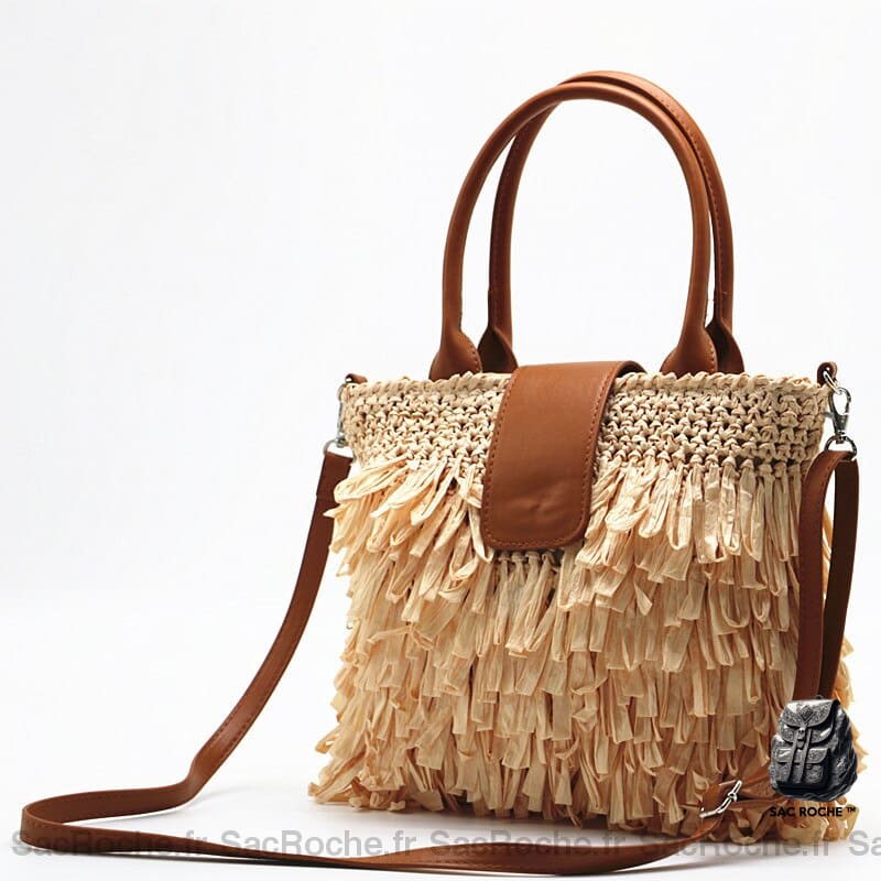 Sac Main Femme Été Beige À