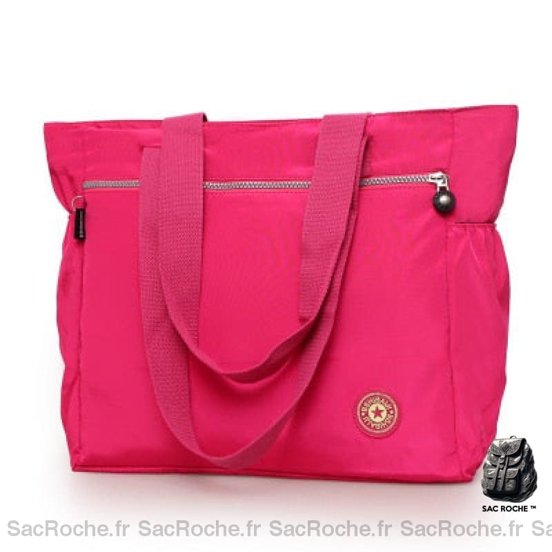 Sac Main Femme Été Imperméable Fuchsia À