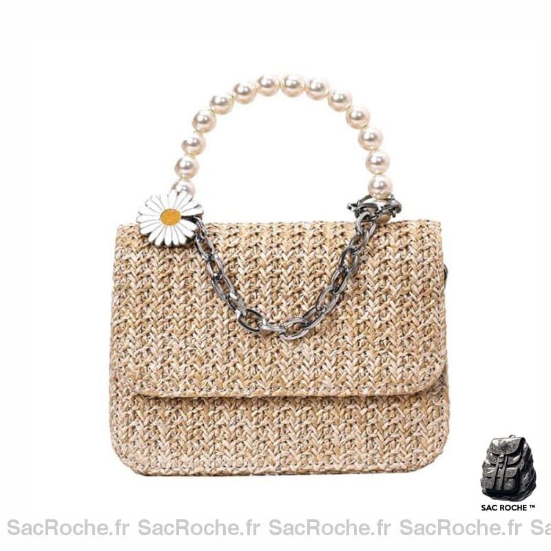 Sac Main Femme Été Mini Kaki / 17X13X7Cm À