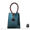 Sac Main Femme Ete Peacock Blue Green À