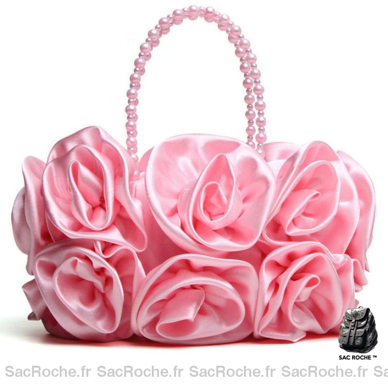 Sac Main Femme Fantaisi Rose / 30X18Cm À Main Femme