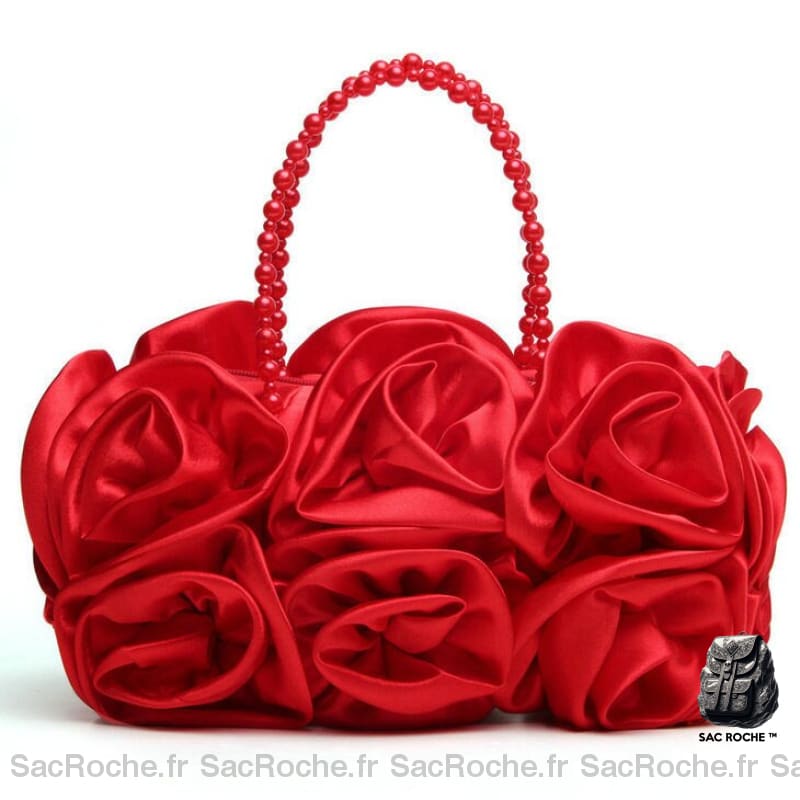 Sac Main Femme Fantaisi Rouge / 30X18Cm À Main Femme