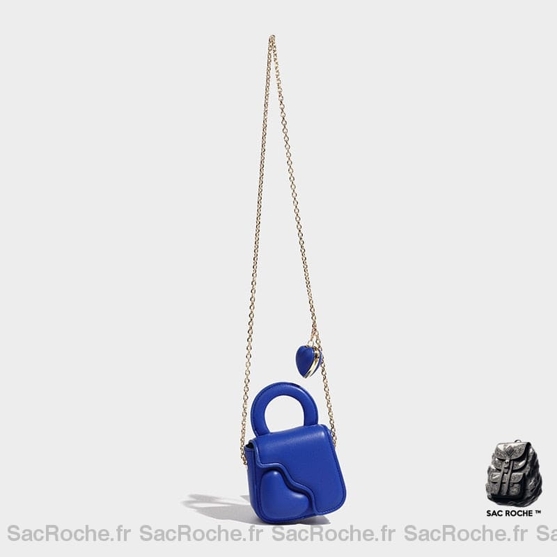 Sac Main Femme Fashion Bleu Foncé / 12Cmx5Cmx11Cm À