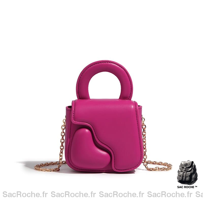 Sac Main Femme Fashion Fuchsia / 12Cmx5Cmx11Cm À