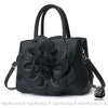 Sac Main Femme Fleurissant Noir À