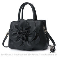 Sac Main Femme Fleurissant - modèle Noir - Sac Roche ™
