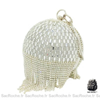 Sac Main Femme Forme Ballon - modèle Argenté - Sac Roche ™