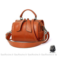 Sac Main Femme Forme Bowling - modèle Camel - Sac Roche ™