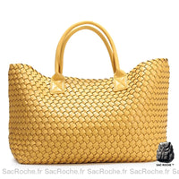 Sac Main Femme Fourre Tout Classique - modèle Jaune - Sac Roche ™