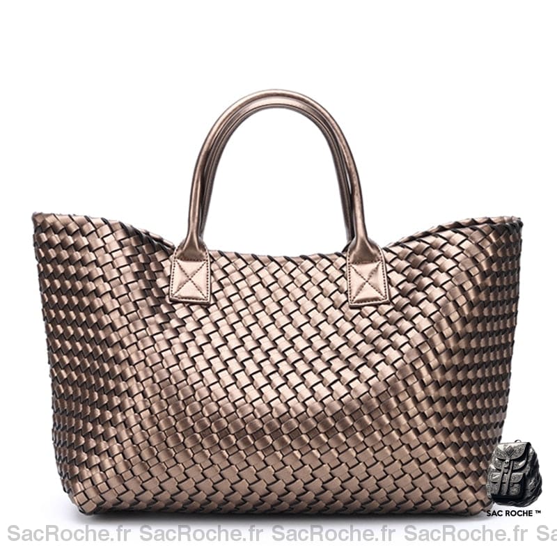 Sac Main Femme Fourre Tout Classique Marron À