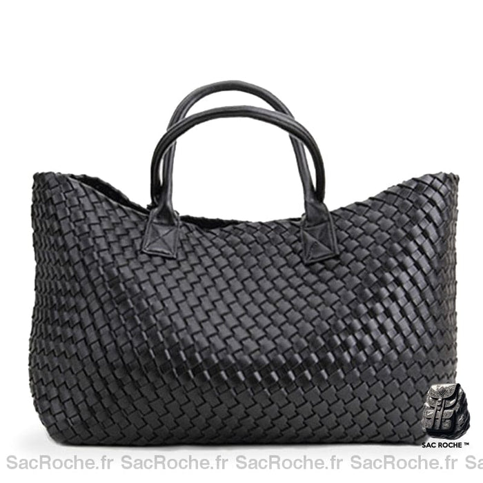 Sac Main Femme Fourre Tout Classique Noir À