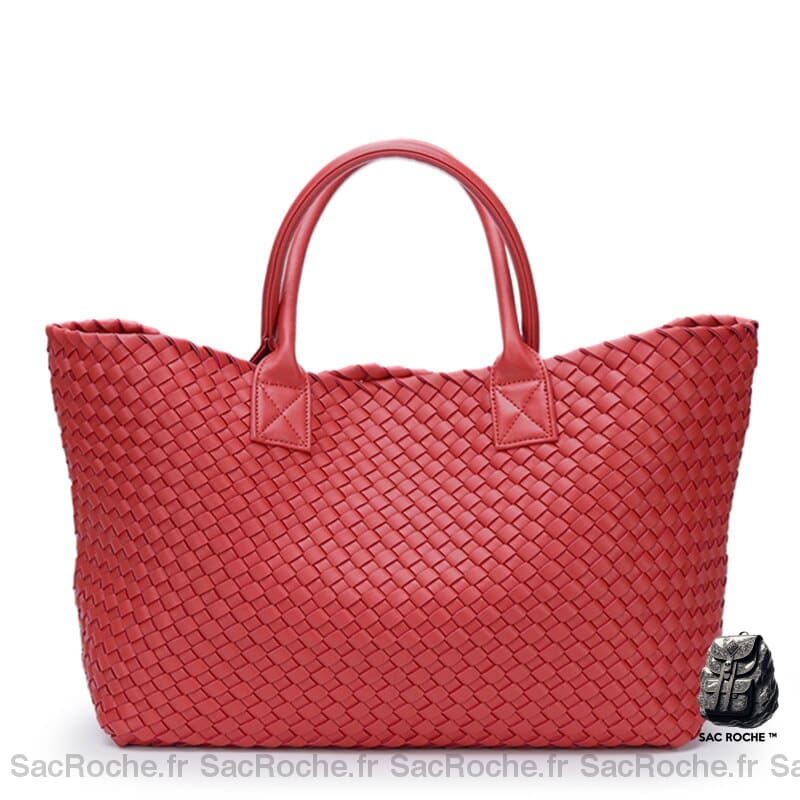 Sac Main Femme Fourre Tout Classique Rouge À