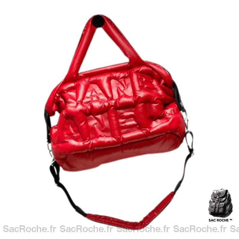 Sac Main Femme Fourre-Tout Rouge À