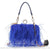 Sac Main Femme Frange Trendy - modèle Bleu roi / 18 x 7 x 8 cm - Sac Roche ™