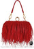 Sac Main Femme Frange Trendy - modèle Rouge / 18 x 7 x 8 cm - Sac Roche ™