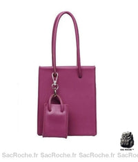 Sac Main Femme Fuschia Élégant À