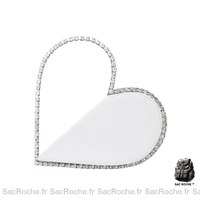 Sac Main Femme Glamour Rose - modèle Blanc / 22.5 x 5 x 12cm - Sac Roche ™