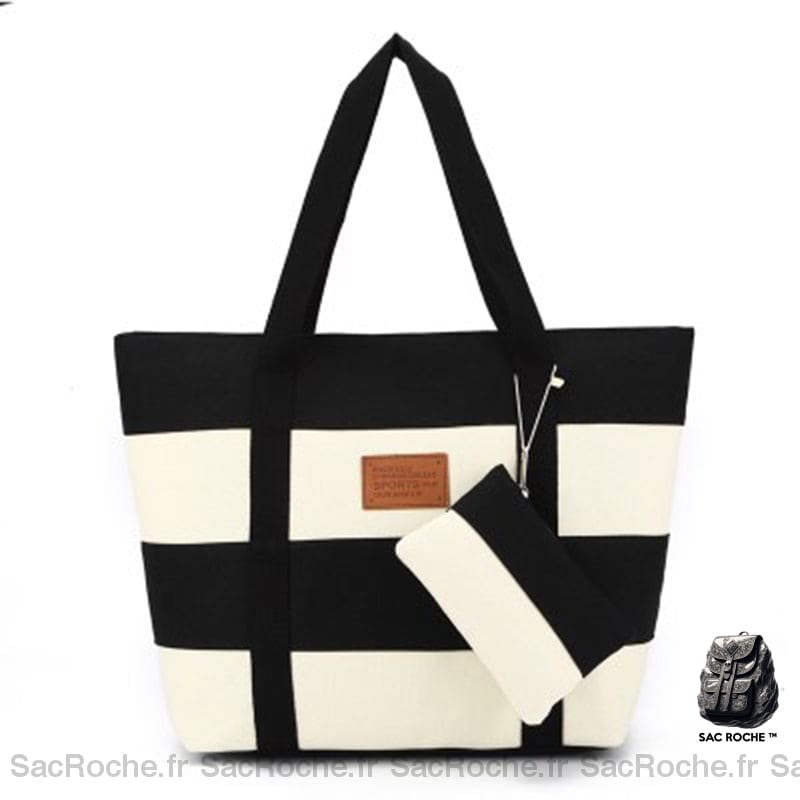 Sac Main Femme Grande Taille Noir / 42 X13 X 31.5Cm À