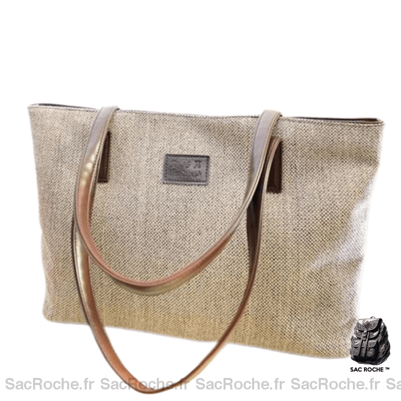 Sac Main Femme Gris Classique Clair À