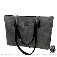 Sac Main Femme Gris Classique - modèle Gris foncé - Sac Roche ™