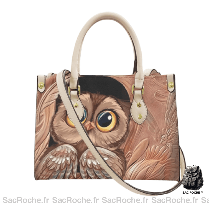 Sac Main Femme Hibou Dessin 3 / 20X29Cm À Main Femme