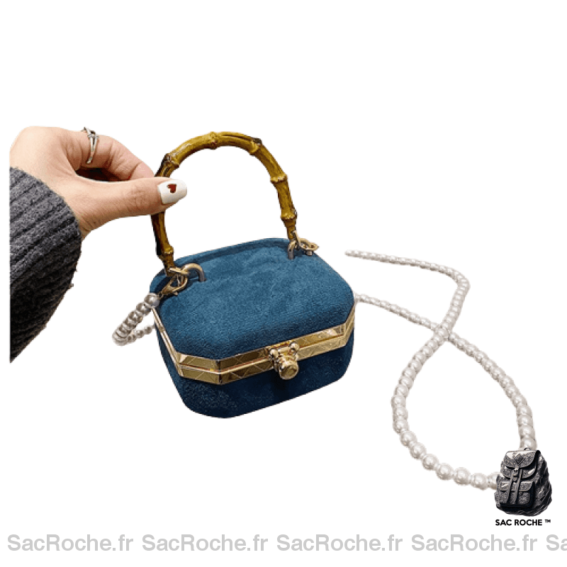 Sac Main Femme Hiver 2019 Bleu / 12X11X7Cm À