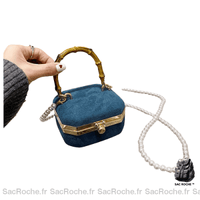 Sac Main Femme Hiver 2019 - modèle Bleu / 12x11x7cm - Sac Roche ™