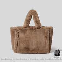 Sac Main Femme Hiver 2020 - modèle Marron / 48x30x15cm - Sac Roche ™