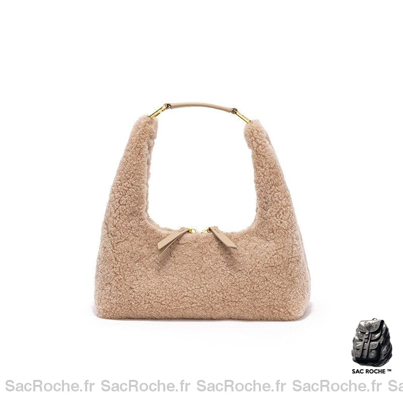 Sac Main Femme Hiver 2022 Beige / 23X10X10Cm À