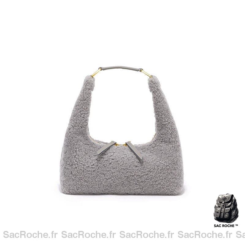 Sac Main Femme Hiver 2022 Gris / 23X10X10Cm À