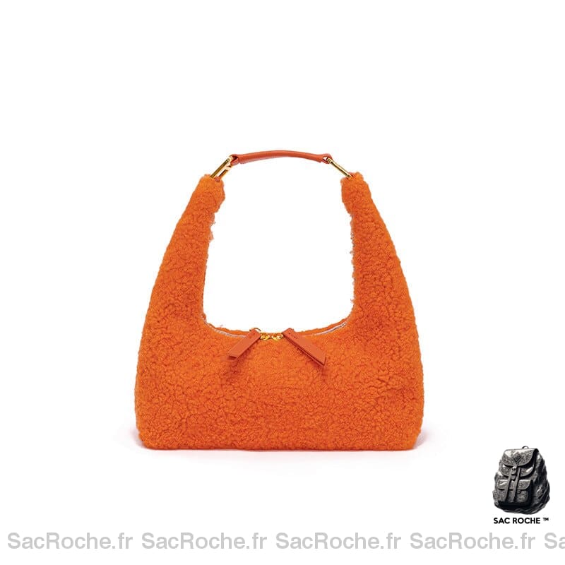 Sac Main Femme Hiver 2022 Orange / 23X10X10Cm À