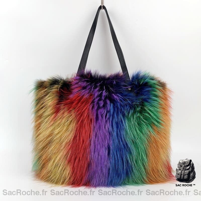 Sac Main Femme Hiver Elégant Coloré À