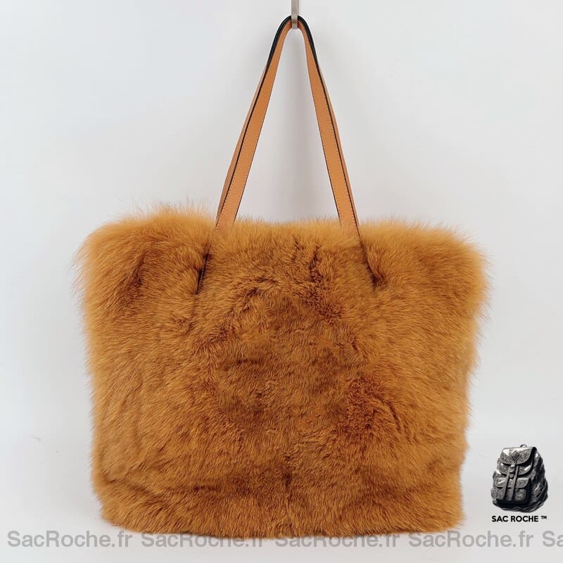 Sac Main Femme Hiver Elégant Orange À