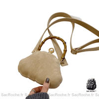 Sac Main Femme Hiver Tendance 2019 Beige / 16X12X6Cm À