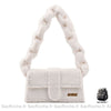 Sac Main Femme Hiver Tendance 2020 Blanc / 27X15X8Cm À