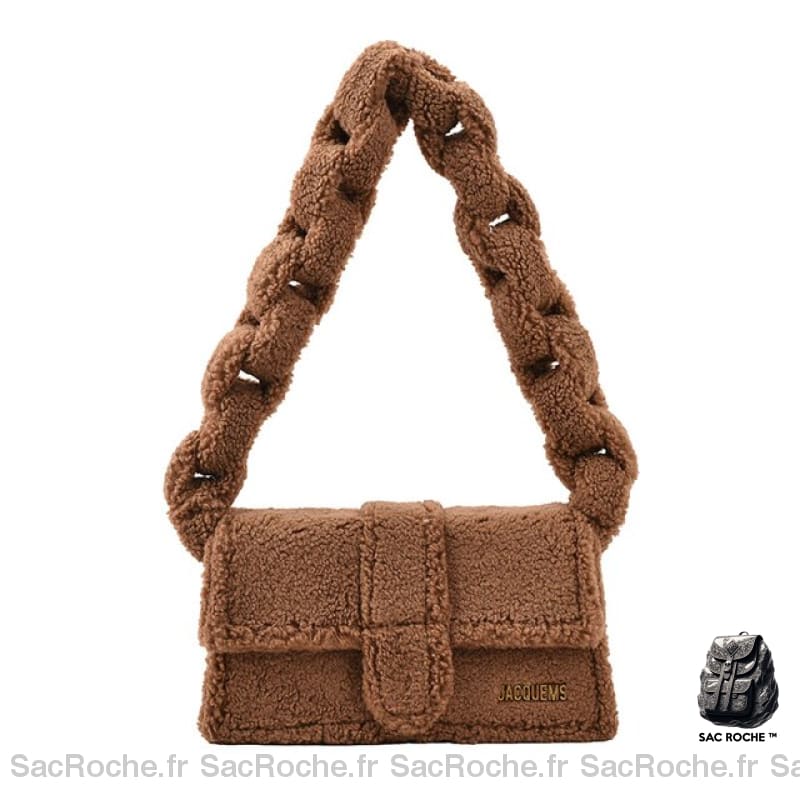 Sac Main Femme Hiver Tendance 2020 Marron / 27X15X8Cm À