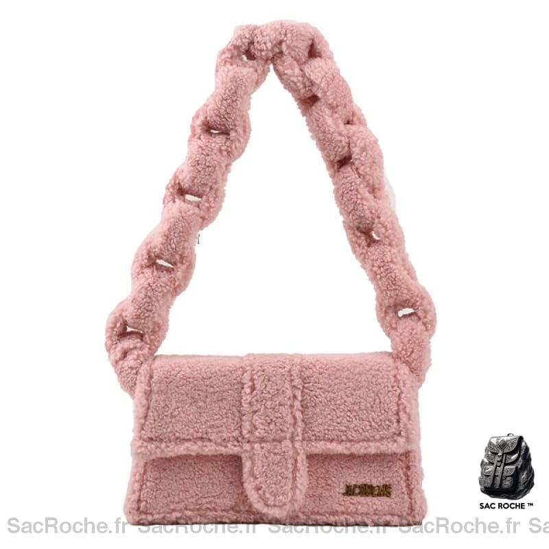 Sac Main Femme Hiver Tendance 2020 Rose / 27X15X8Cm À