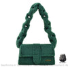 Sac Main Femme Hiver Tendance 2020 Vert / 27X15X8Cm À