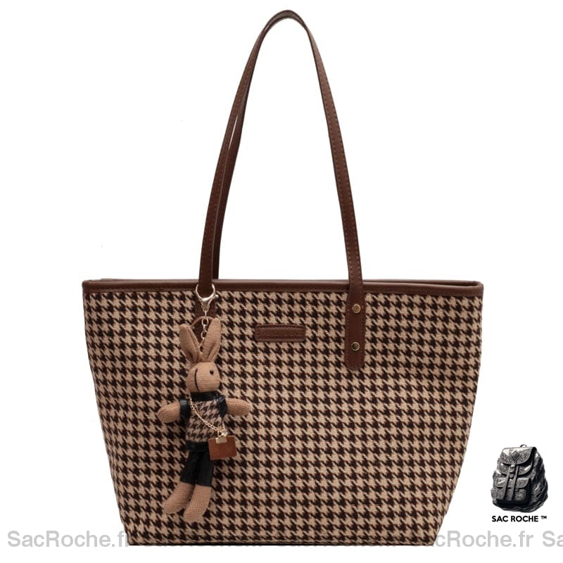 Sac Main Femme Hiver Tendance Chocolat À