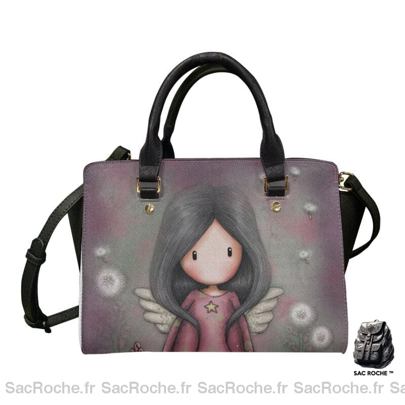 Sac Main Femme Imprimé Dessin Animé 3 À