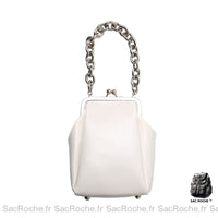 Sac Main Femme - Joli Style Mode - modèle Blanc - Sac Roche ™