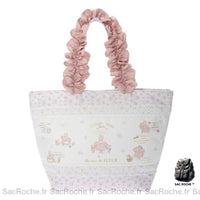 Sac Main Femme Kawaii Rose - modèle Blanc - Sac Roche ™